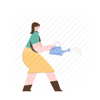 gardening, woman, female, person